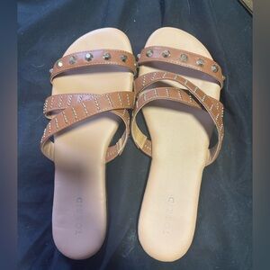 Torrid Brown Studded Women's Sandals